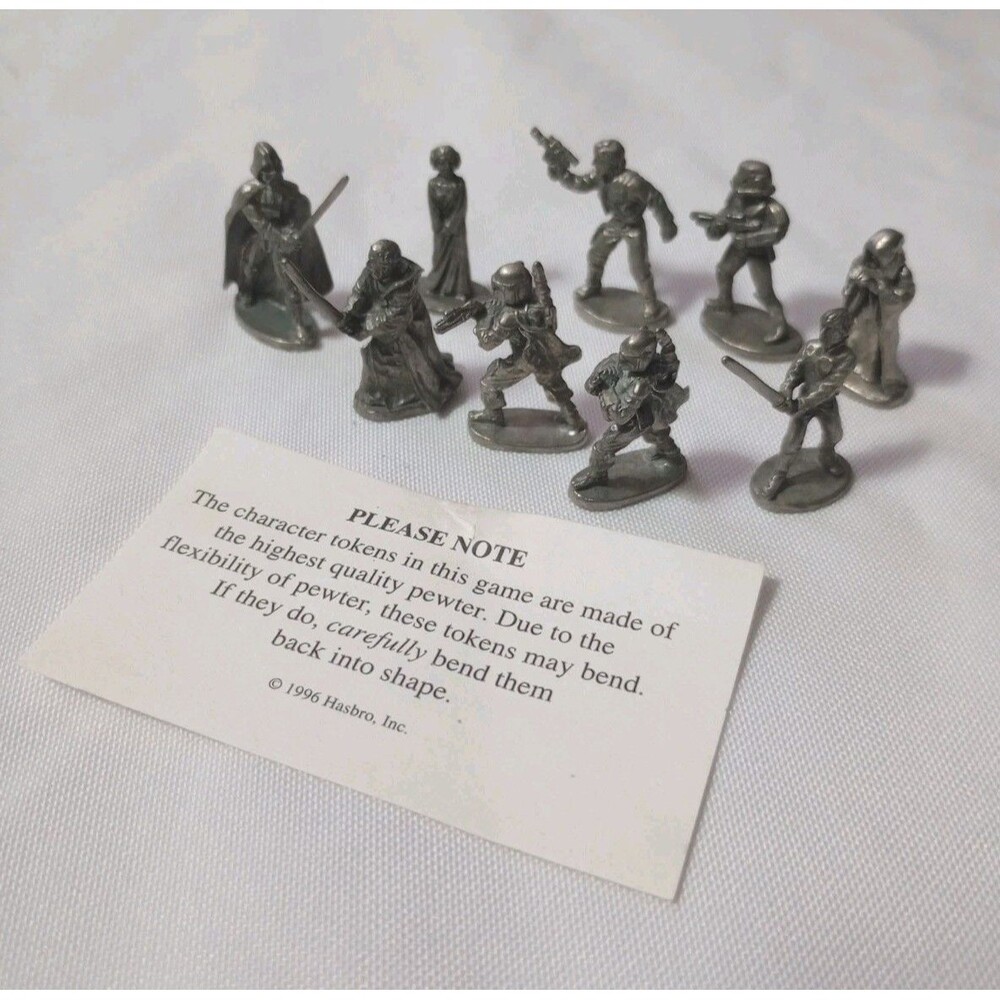 Star Wars Monopoly Limited Classic TrilogyEdition Pewter Token Replacements 1997